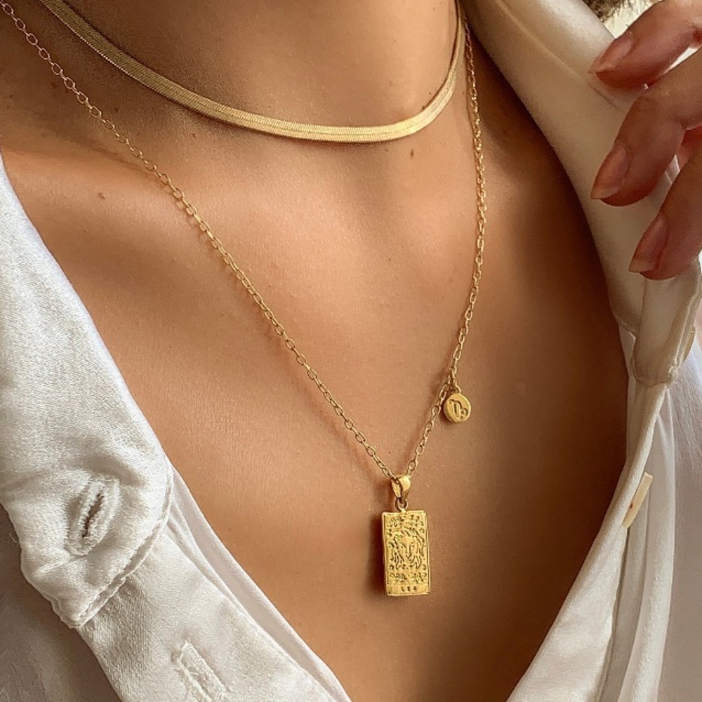 Zodiac Tarot Card Necklace Aries, Taurus, Gemini, Cancer, Leo, Virgo, Libra, - Picture 10 of 10